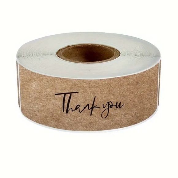 3 Rolls 120 Thank You Stickers - Picture 4 of 5